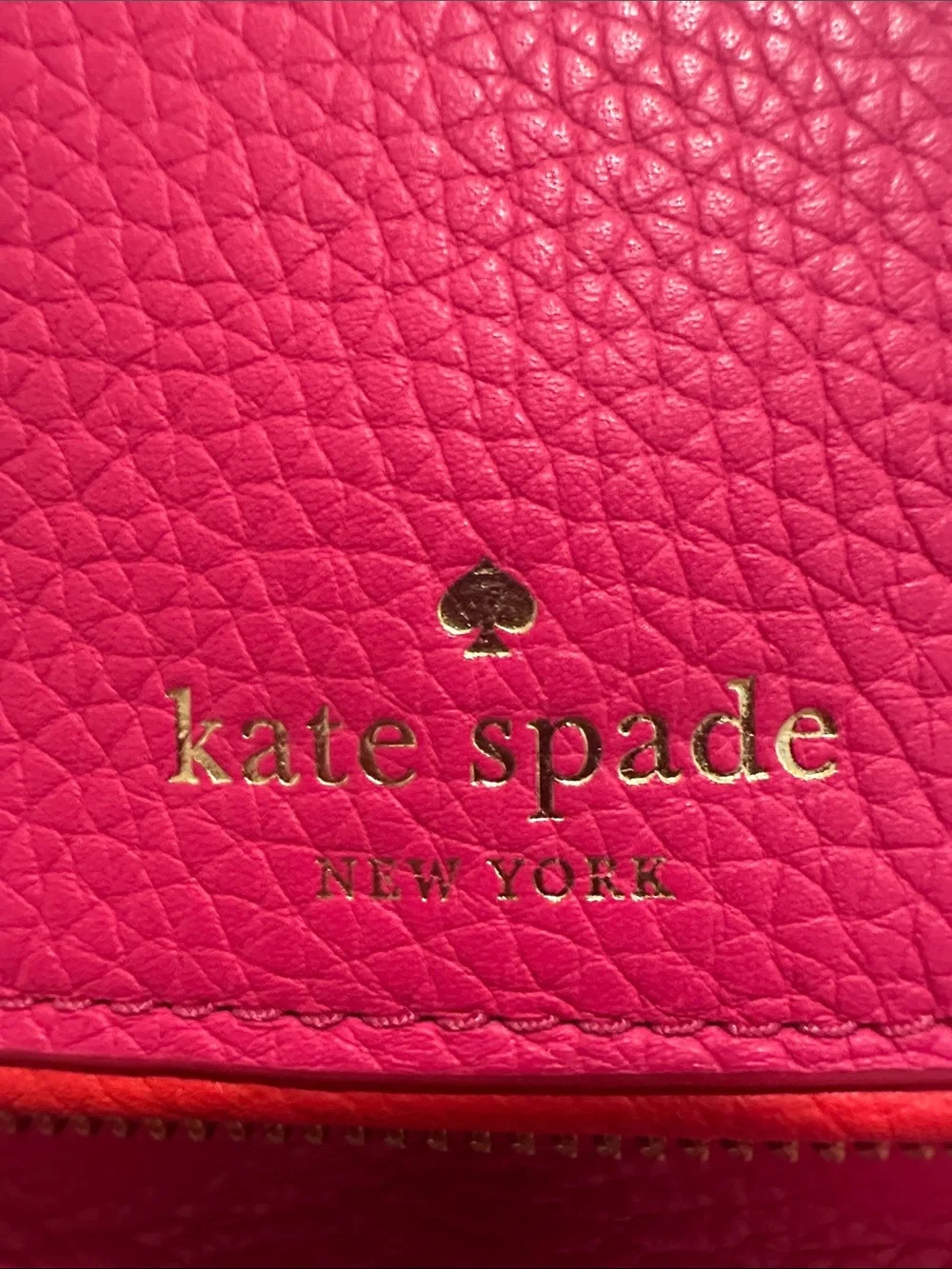 kate spade Hot Pink Leather Crossbody with Tassel